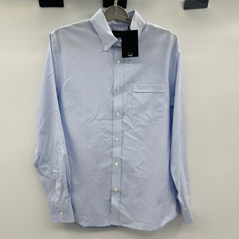 G/FORE Mens Small S Baja Button Down Oxford Shirt Light Blue NEW NWT Golf Casual